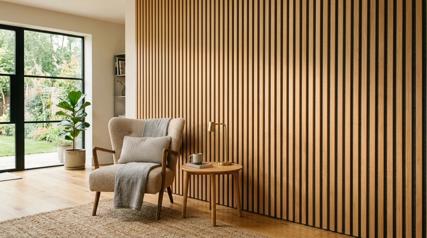 Lambris bois moderne acoustique