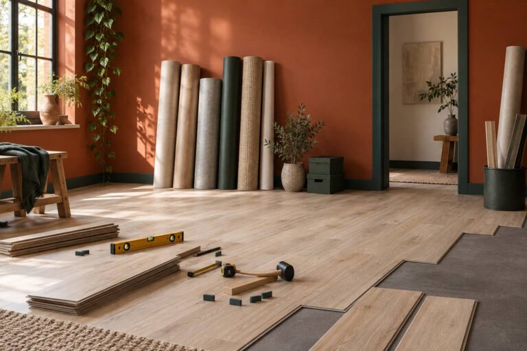 Sol PVC : types, pose et prix au m² en 2026